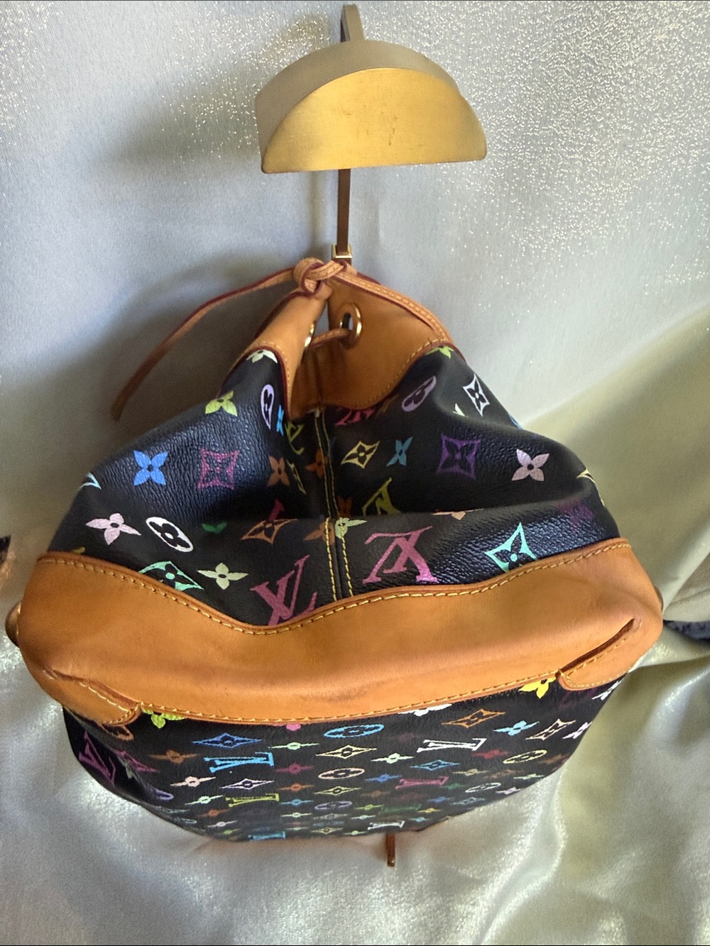 Louis Vuitton Black Multicolor Murakami Ursula Monogram Canvas Tote - Picture 8 of 13